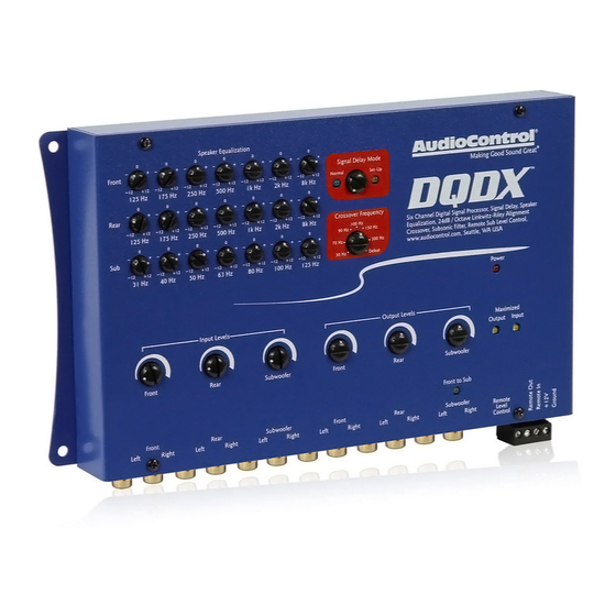 Audio Control DQDX User Manual