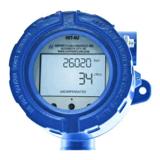 Hoffer Flow Controls HIT-4U User Manual