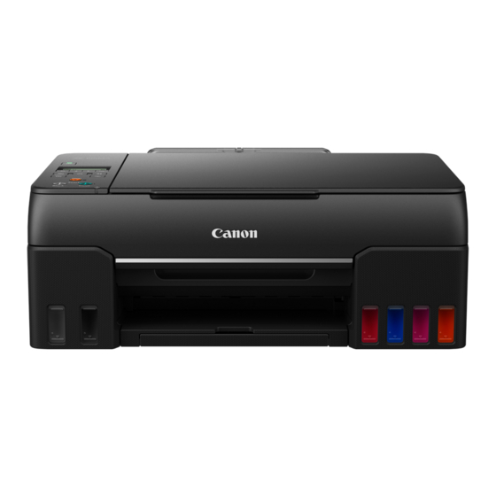 Canon G600 Series Getting Started