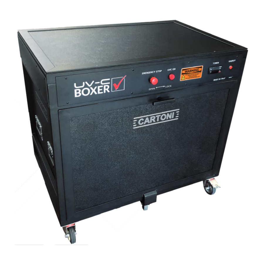 Cartoni UV-C BOXER Manuals