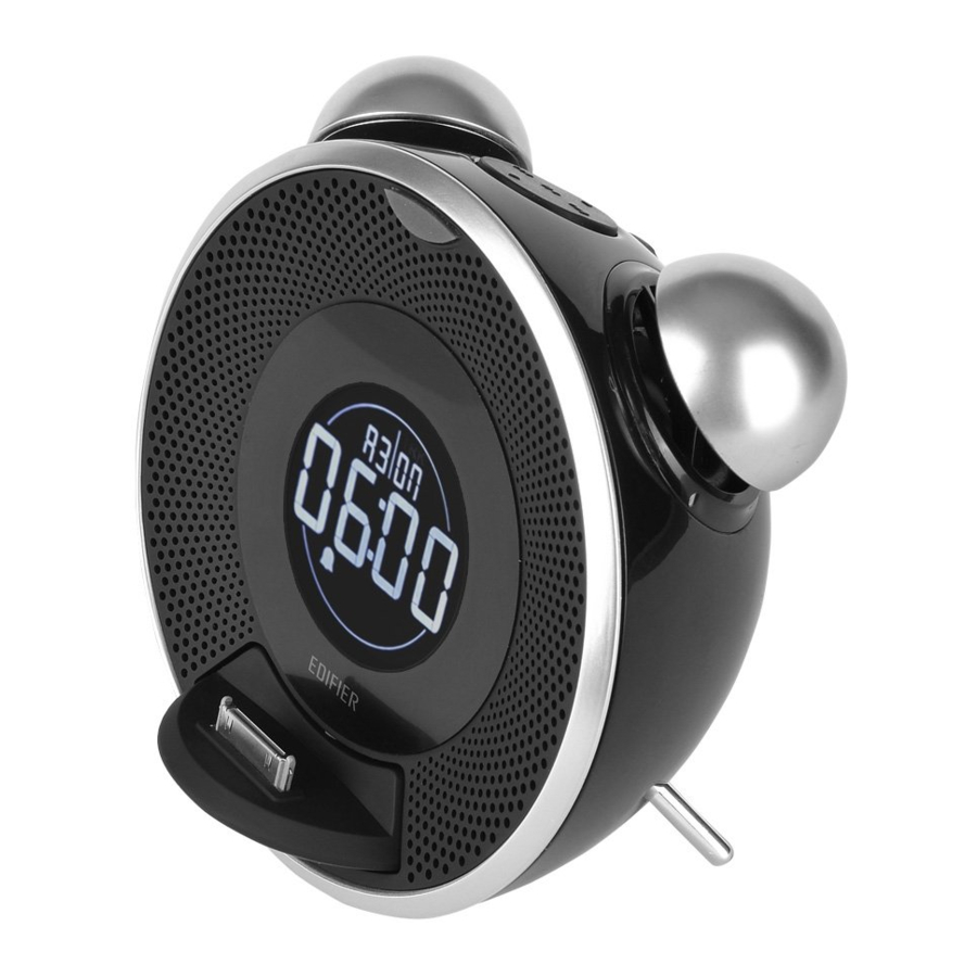 Edifier Tick Tock Dock - Docking Alarm Clock Speaker System Manual