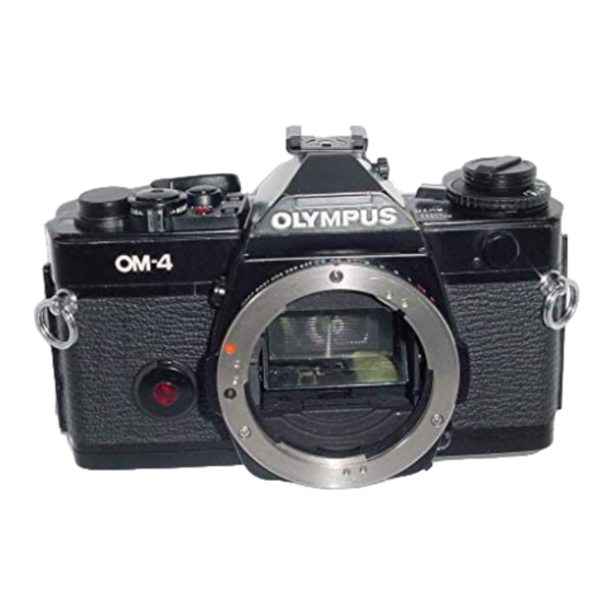 Olympus OM-4 Troubleshooting Manual