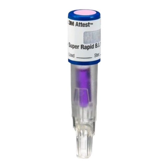 3M Attest Super Rapid Readout Biological Indicator 1491 Manual
