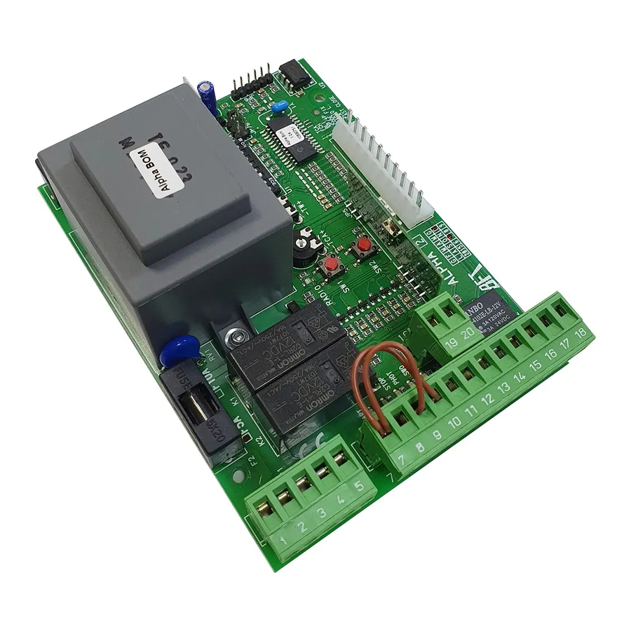 BFT ALPHA Installation Manual