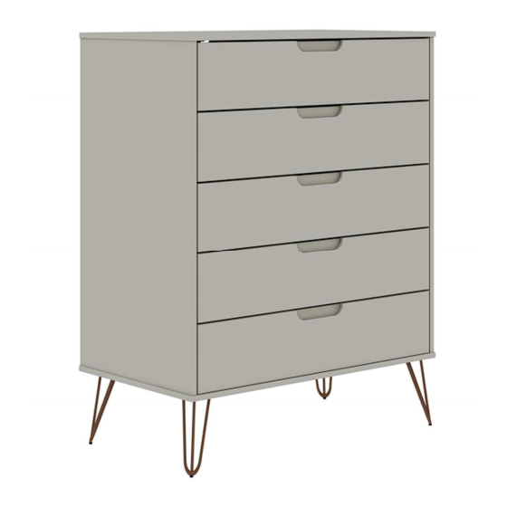 Manhattan Comfort Rockefeller Tall 5-Drawer Dresser Assembly Manual