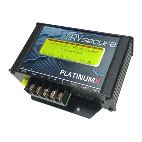 RVsecure PlatinumX MH Installation Manual