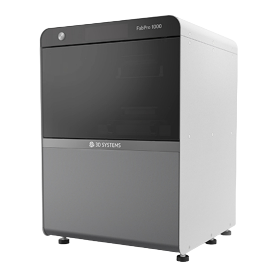 3D Systems FabPro 1000 User Manual