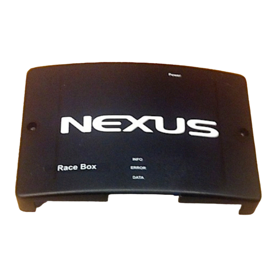 Nexus RACE BOX Installation And Operation Manual