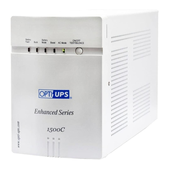 OPTI-UPS ES1000C-RM Specification Sheet