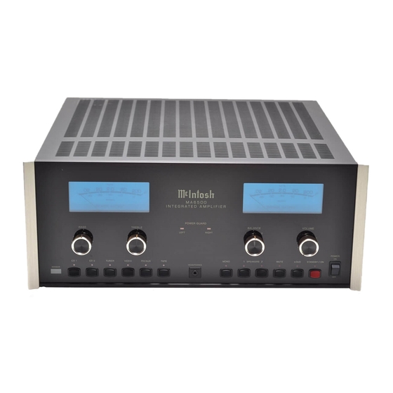 McIntosh MA6500 Owner's Manual