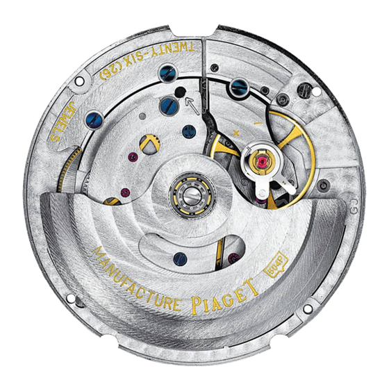 Piaget 504P Instructions For Use Manual