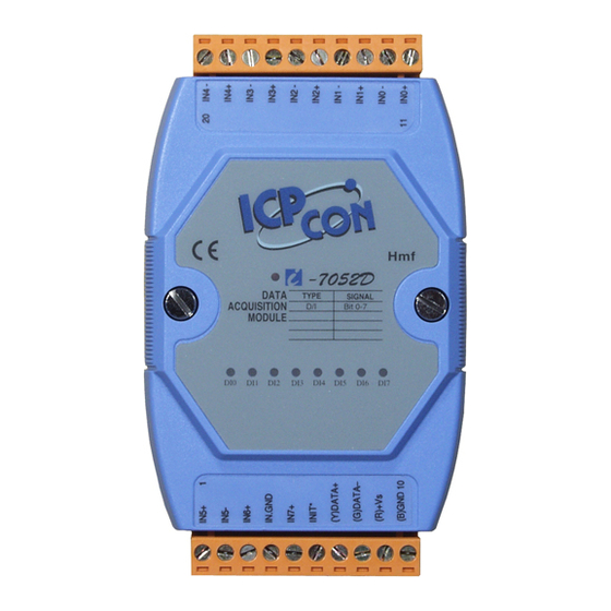 ICP DAS USA I-7052D Quick Start Manual