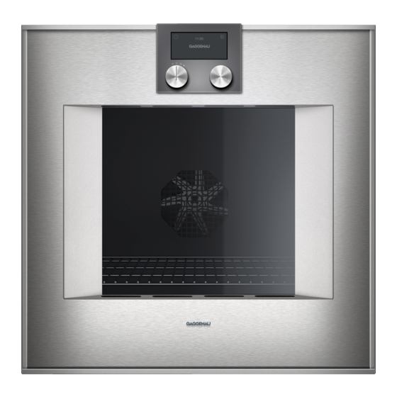 Gaggenau BO 420 112 Instruction Manual