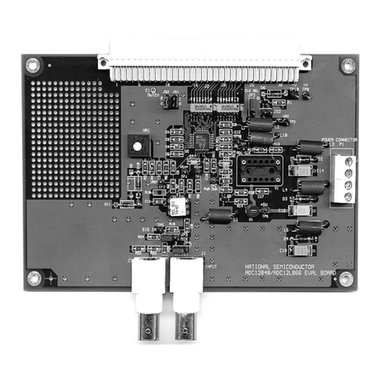 National Semiconductor ADC12010 Instruction Manual
