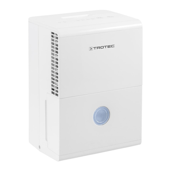 Trotec TTK 28 E Dehumidifier Manuals