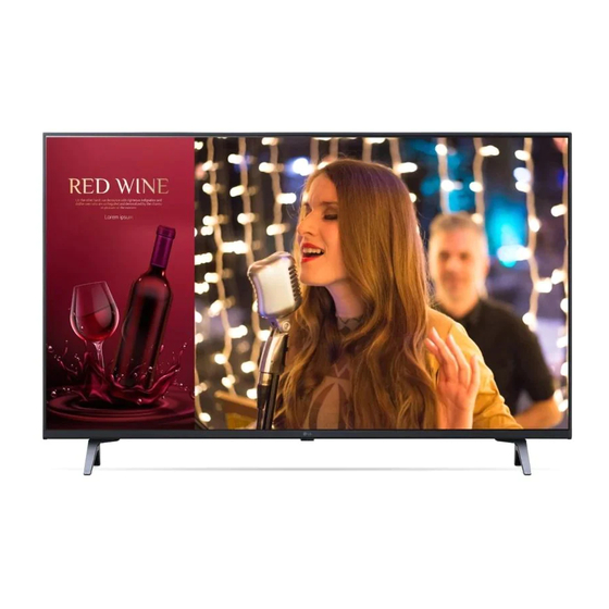 LG 43UR640S0UD UHD Signage TV Manuals