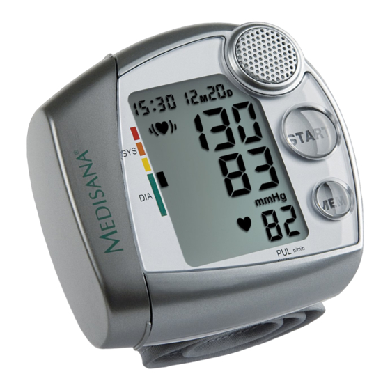 Medisana 51220 Blood Pressure Monitor Manuals