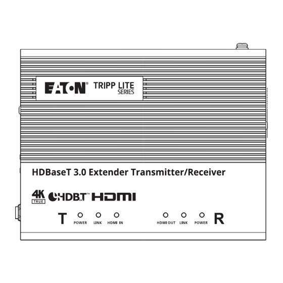 Eaton TRIPP LITE BHDBT3-TR Quick Start Manual