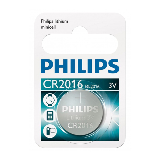 Philips CR2016 Brochure