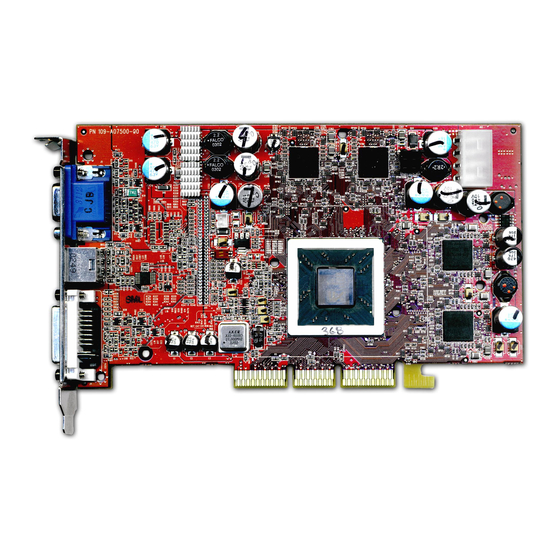 ATI Technologies 9800PRO - 128MB Dell - Radeon AGP 8x Vga DVI Tv-out DDR X2603 Manuals