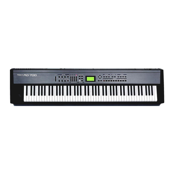 Roland RD-700 Owner's Manual