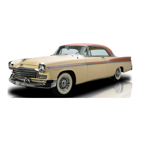 Chrysler 1956 New Yorker Service Manual