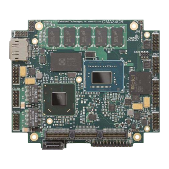 rtd cpuModules CMA34CR Manuals