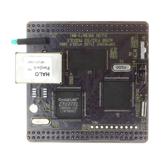 ZiLOG eZ80F92 User Manual