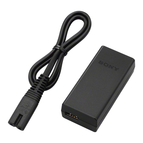 Sony AC-UD10 Operating Instructions