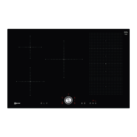 NEFF T58FT20X0/35 Induction Hob Manuals
