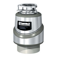 Kenmore 60591 - 1 HP Food Waste Disposer Use And Care Manual