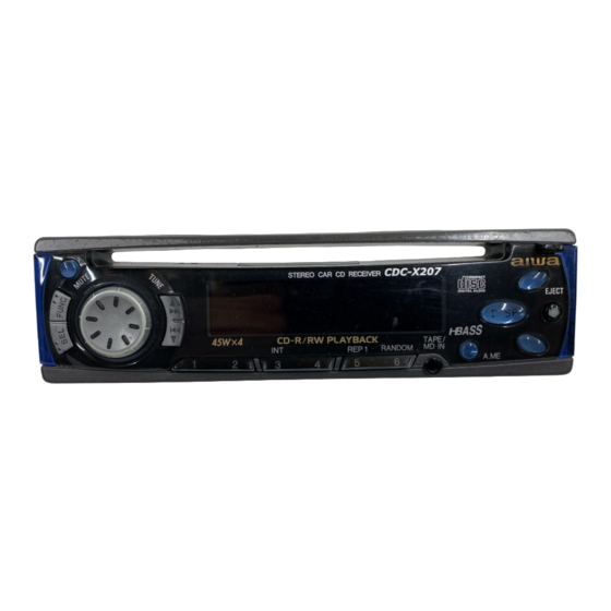 Aiwa CDC-X207 Service Manual