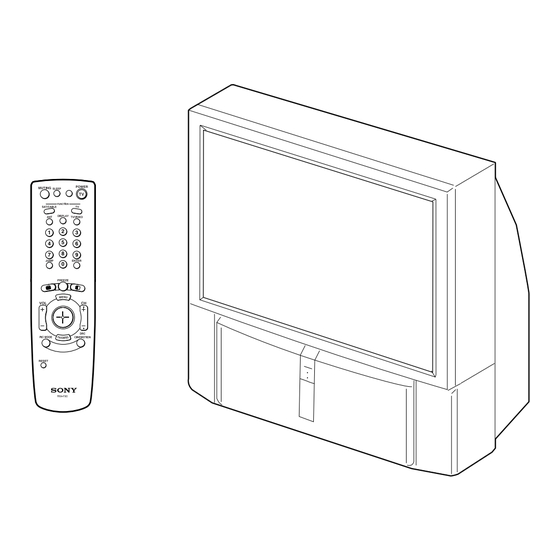 Sony KP-51HW40 Service Manual