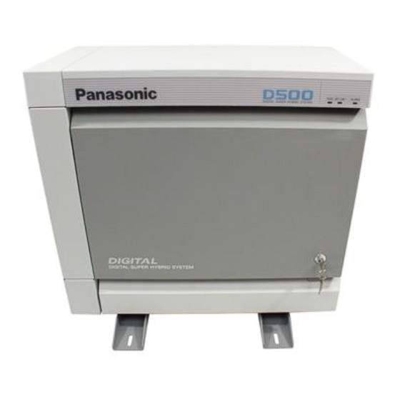 Panasonic KX-TD500 User Manual