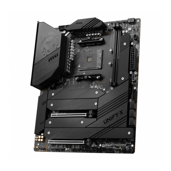 MSI MEG X570S UNIFY-X MAX Quick Start Manual