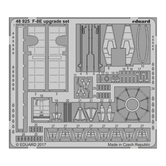 Eduard F-8E upgrade set Assembly Instructions