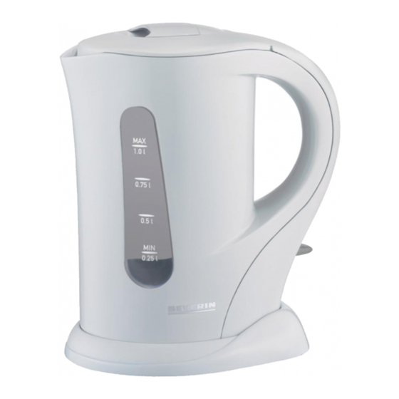 SEVERIN WK3360 Manual