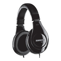Shure SRH240 User Manual