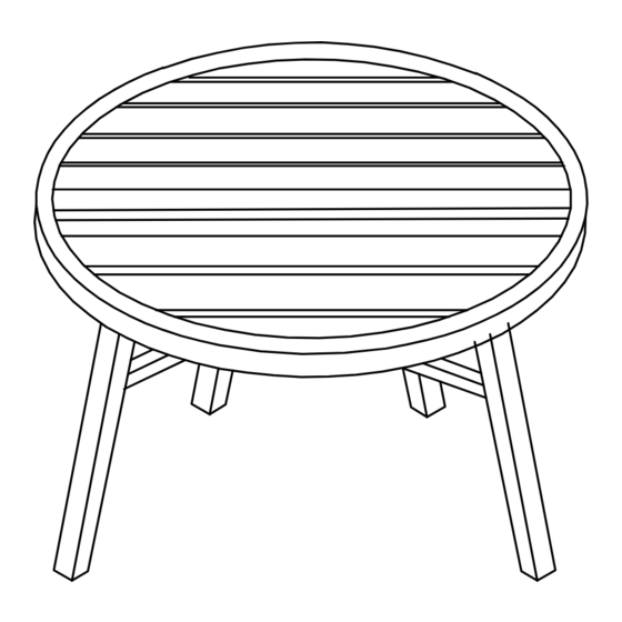 Nuu Garden Patio Time TB129 Instruction Manual