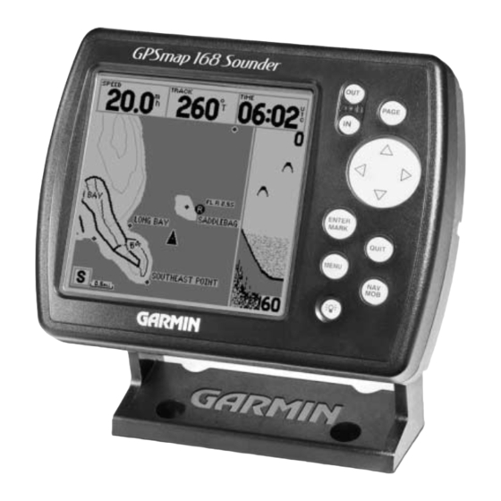 Garmin GPSMAP 168 Owner's Manual And Reference Manual