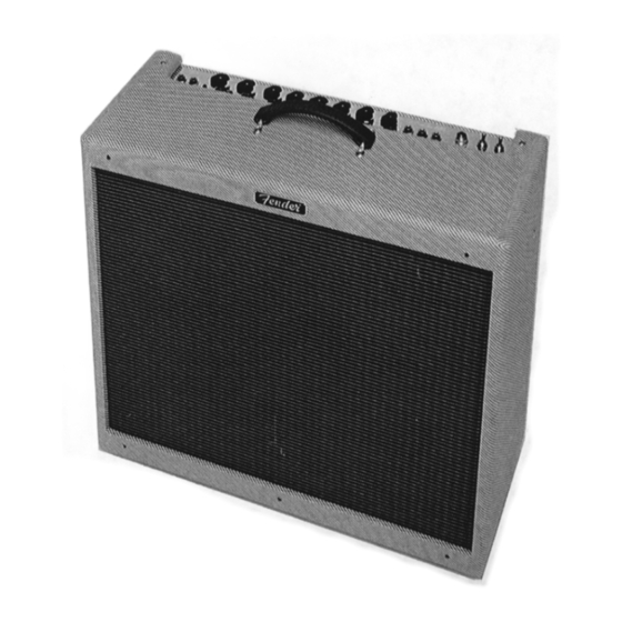 Fender BLUES DE VILLE Service Manual