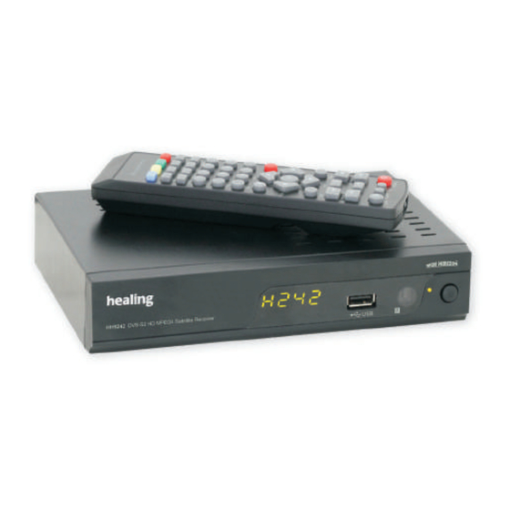 healing hhs242 Satellite TV Receiver Manuals