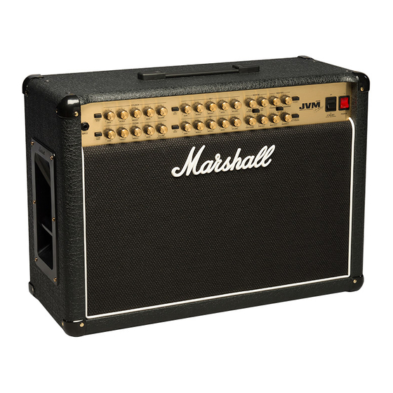 Midi Operation - Marshall Amplification JVM410H Owner's Manual 