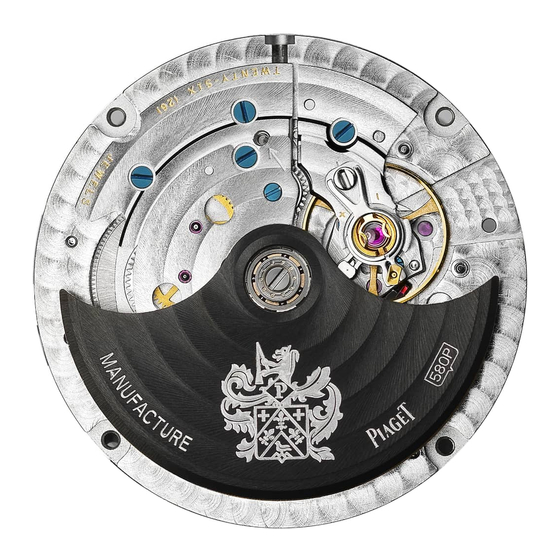 Piaget 580P Quick Start Manual