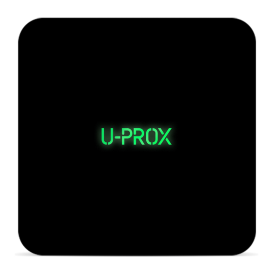 U-Prox  Valve User Manual