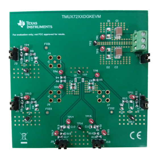 Texas Instruments TMUX72XXDGKEVM User Manual