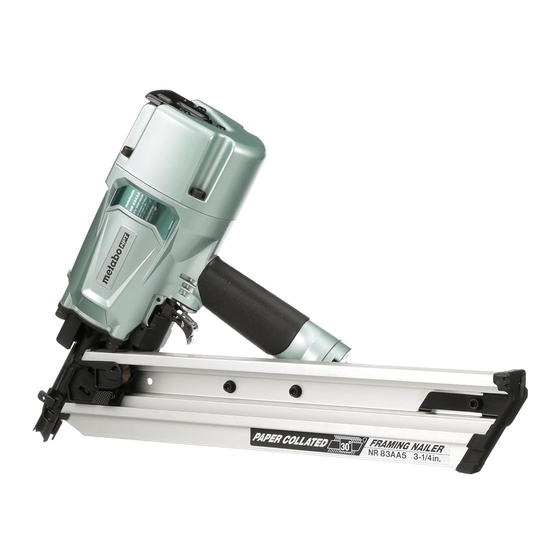 Metabo HPT NR 83A5 Instruction And Safety Manual