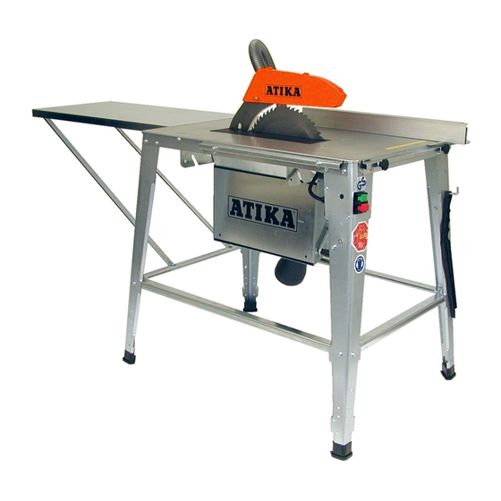 ATIKA Typ HT 315 Assembly Instructions And Operating Manual