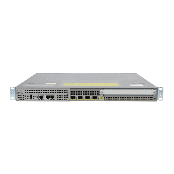 Cisco ASR 1000 series Hardware Installation Manual