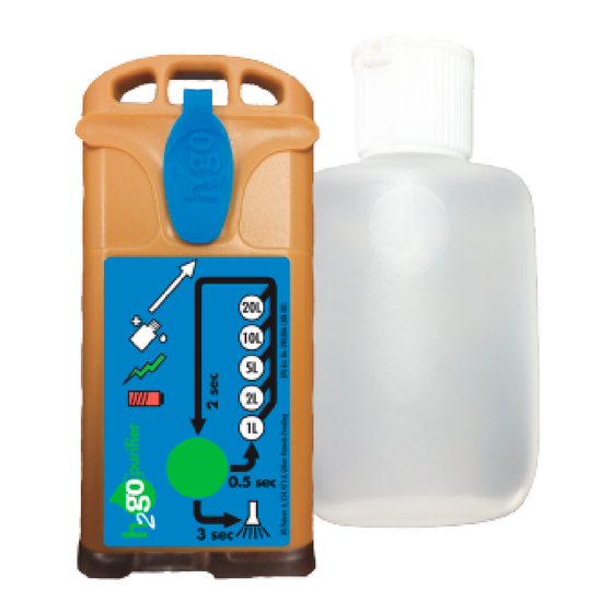 Aqua Research h2go purifier GLOBAL Instruction Manual